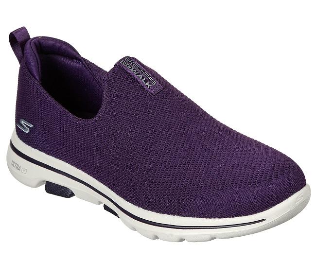 Zapatillas Para Caminar Skechers Mujer - GOwalk 5 Morado QYGIM4073